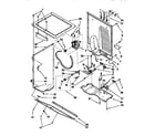 Kenmore 11098576400 dryer cabinet & motor diagram