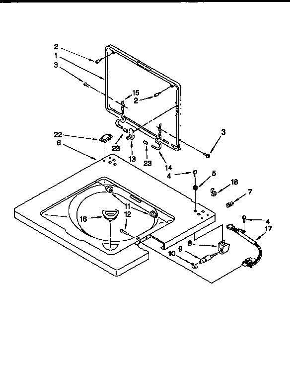 WASHER TOP AND LID