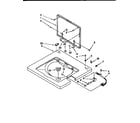 Kenmore 11098576200 washer top and lid diagram