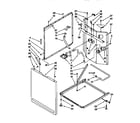 Kenmore 11098576400 washer cabinet diagram