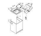 Kenmore 11092380200 top and cabinet diagram