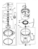 Agitator, basket and tub