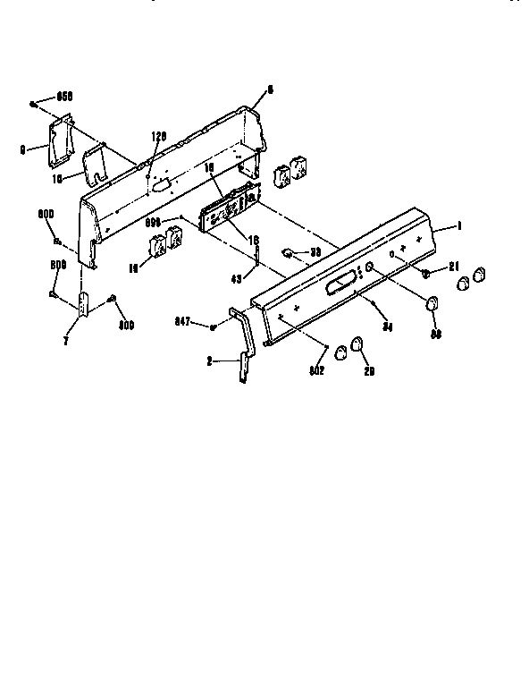 Backguard section