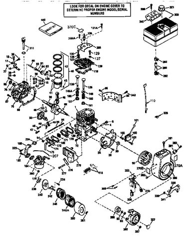 4-cycle, 10 hp engine 71/143