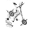 Sears 50245947 "zero gravity" bicycle diagram