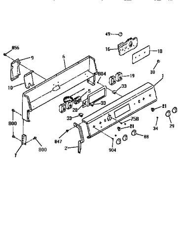 Backguard section