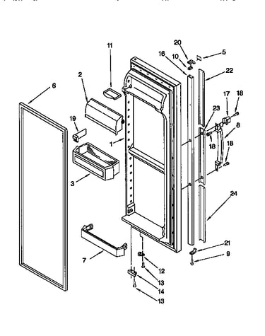 Refrigerator door