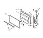 Kenmore 1069650483 freezer door diagram