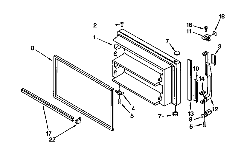 Freezer door