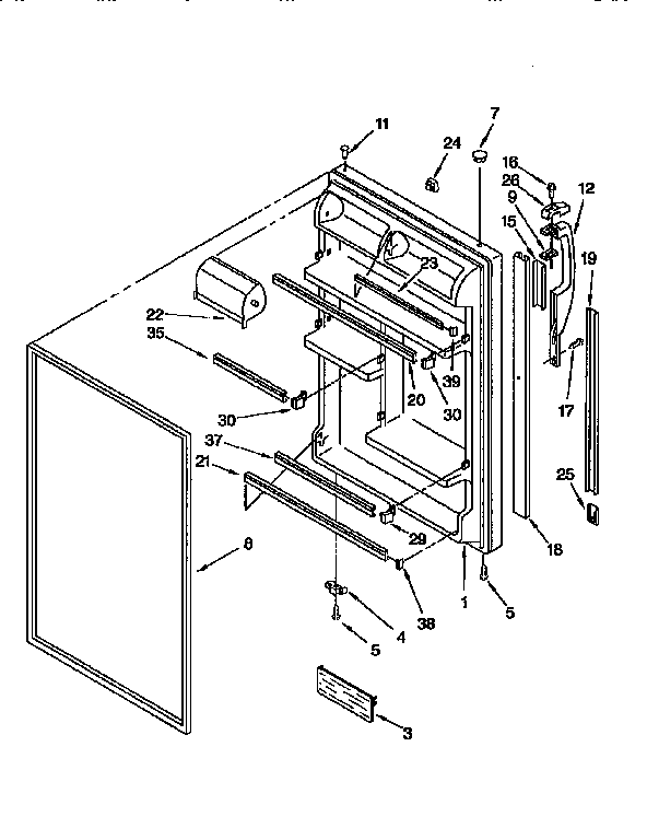 Refrigerator door