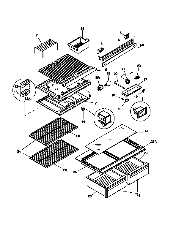 Shelves and accessories