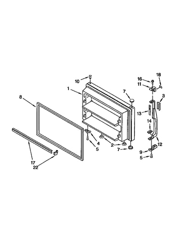 Freezer door
