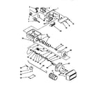 Kenmore 1069502820 motor and ice container diagram