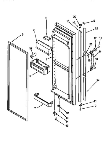 Refrigerator door