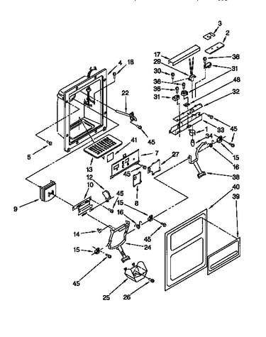 Dispenser front