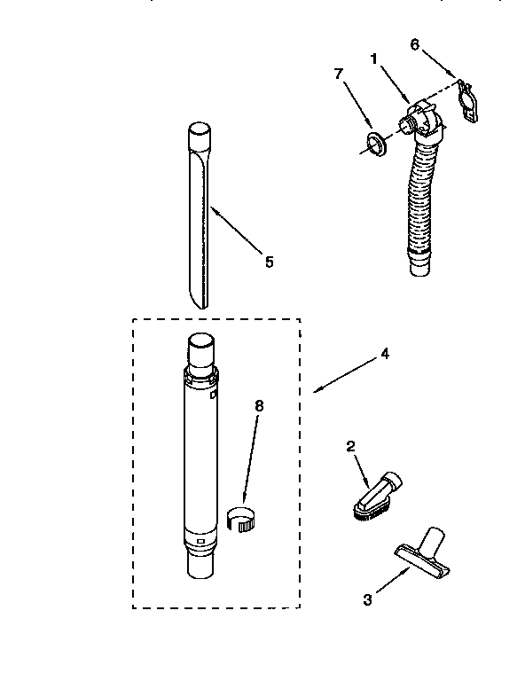Hose and attachment