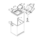 Kenmore 11092389200 top and cabinet diagram