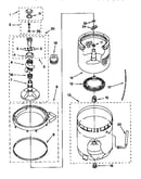 Agitator, basket and tub