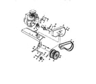 Craftsman 917295451 belt guard and pulley assembly diagram