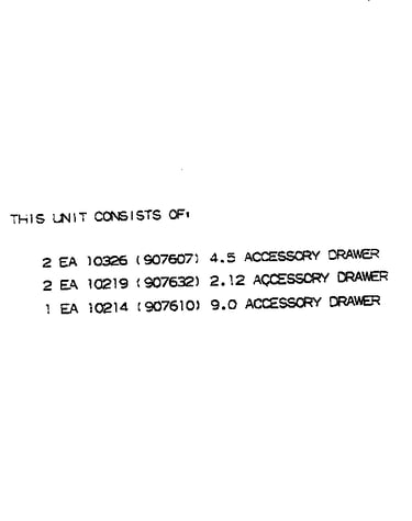 Parts list