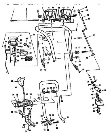 Upper handle assembly