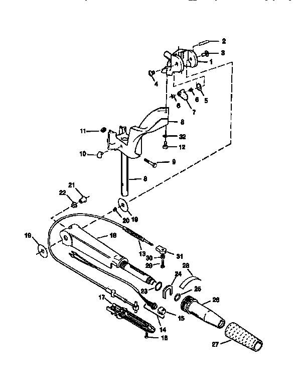 STEERING HANDLE/THROTTLE