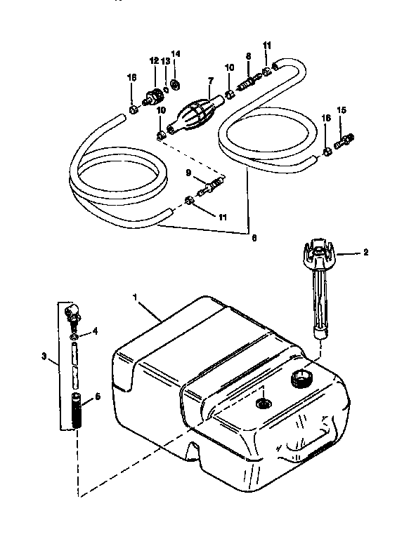 FUEL TANK AND LINE