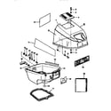 Craftsman 225581498 cowl assembly-top and bottom diagram