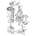 Craftsman 225581498 swivel bracket and driveshaft diagram
