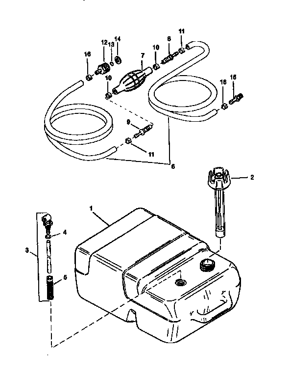Fuel tank and line