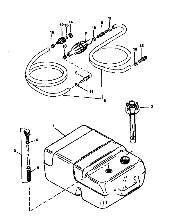 Fuel tank and line