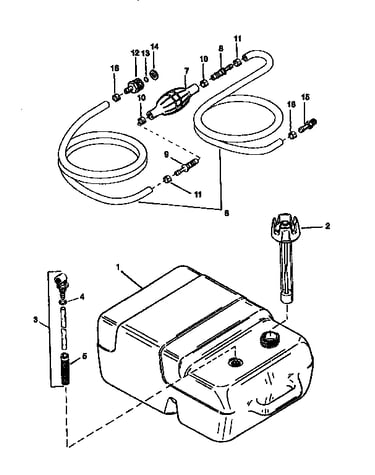 Fuel tank and line
