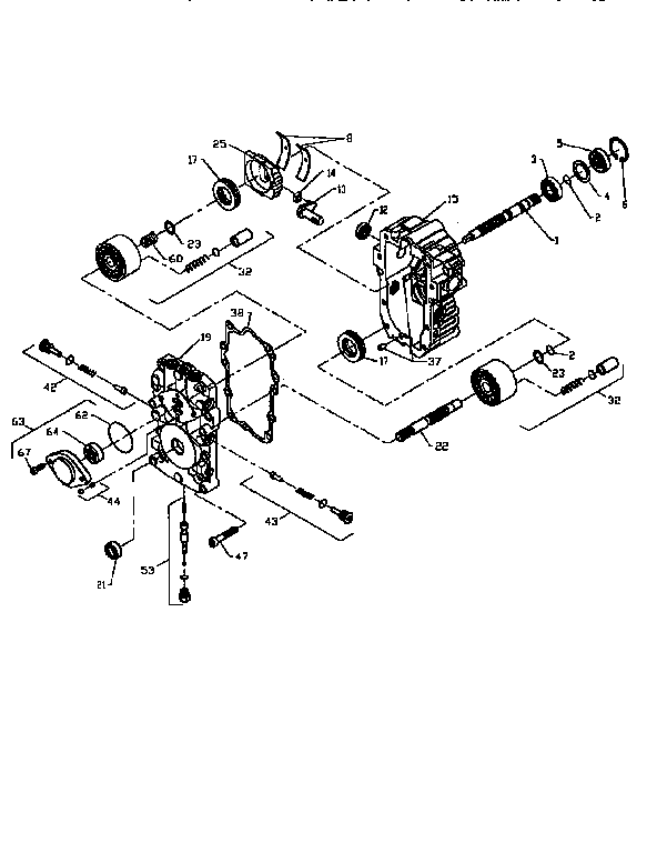 Hydro gear pump bu-10l-122