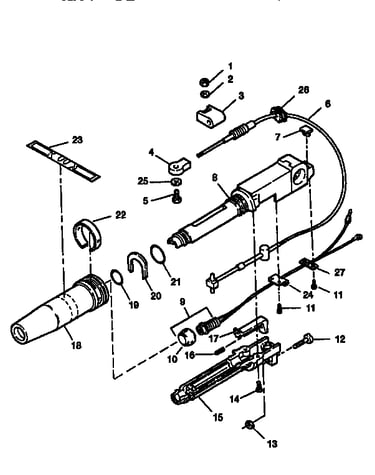 Steering handle/twist grip throttle