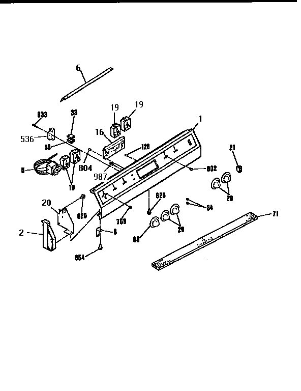 Backguard section