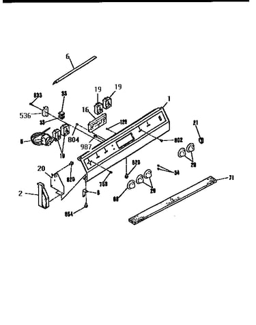 Backguard section