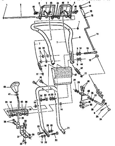 Upper handle assembly
