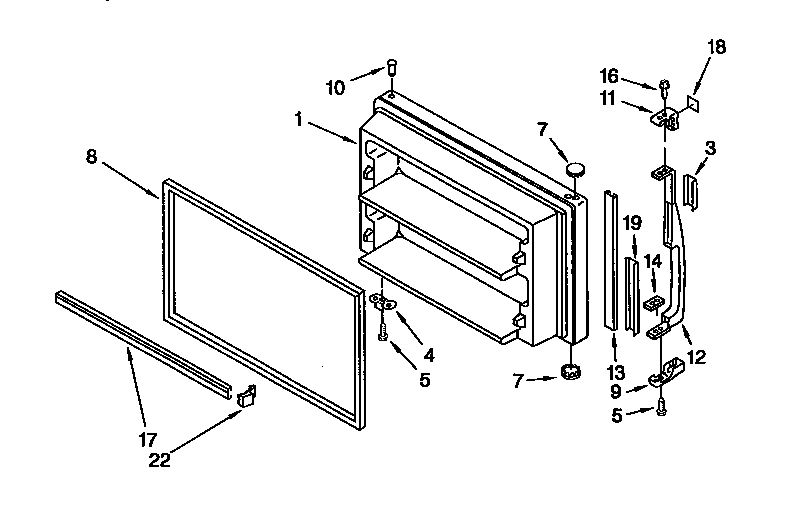 Freezer door