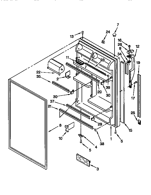 Refrigerator door
