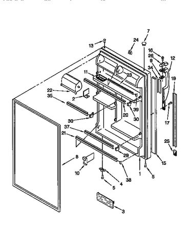 Refrigerator door