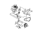 Craftsman 917295360 belt guard and pulley assembly diagram