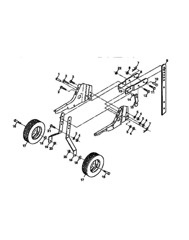 Wheel and depth stake assembly