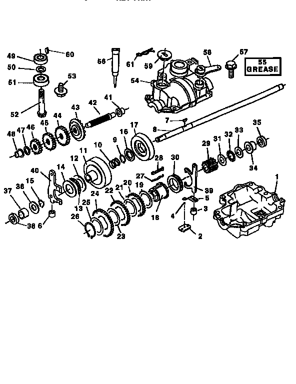 Gear case assembly 145085