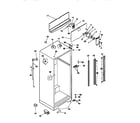 Kenmore 2539768380 cabinet parts diagram