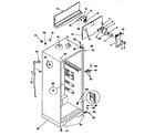 Kenmore 2539366081 cabinet parts diagram