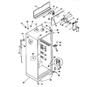 Kenmore 2539366091 cabinet parts diagram