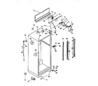 Kenmore 2539368420 cabinet parts diagram