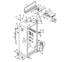 Kenmore 2539366291 cabinet parts diagram