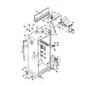 Kenmore 2539366281 cabinet parts diagram