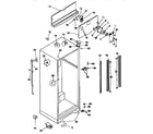 Kenmore 2539668410 cabinet parts diagram